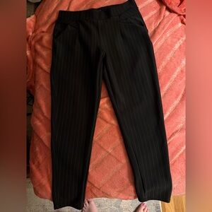 Kay Unger Petite Medium Pinstripe Pants Women 5’4” & under sizes 8-10 or 10-12